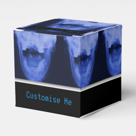 X-Rayed 3 - Elektromagnetisch blauw Bedankdoosjes (Voorkant Zijde)