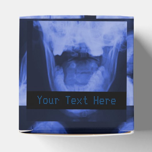 X-Rayed 3 - Elektromagnetisch blauw Bedankdoosjes (Bovenkant)