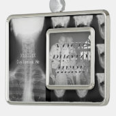 X-Rayed 3 (origineel) Verzilverd Omlijst Ornament (Links)