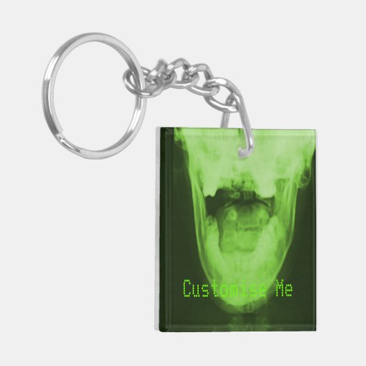 X-rayed 3 - Radioactive Green Sleutelhanger (Voorkant Links)