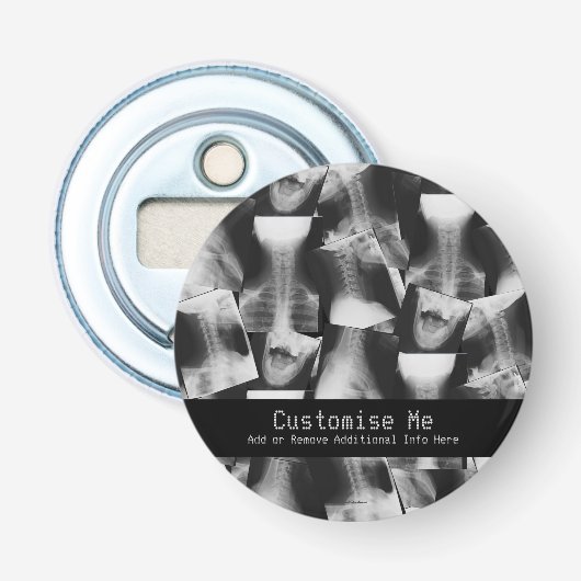 X-Rayed Origineel Button Flesopener (Voorkant)