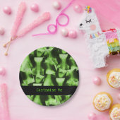 X-Rayed Radioactive Green Papieren Bordje (Feest)