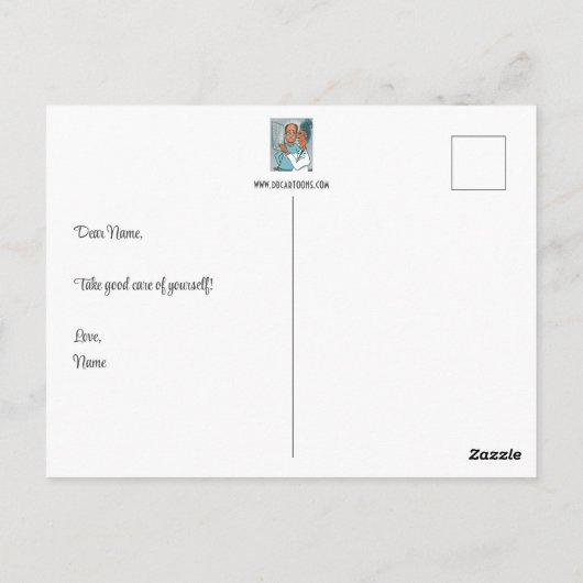 X-Rays Briefkaart (Achterkant)