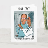 X-Rays gevouwen Wenskaart Kaart (Voorkant)