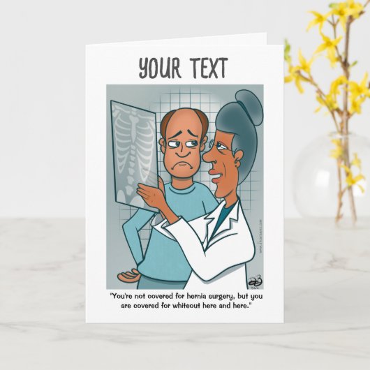 X-Rays gevouwen Wenskaart Kaart (Gele Bloem)