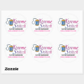 x steek, aangepast borduurwerk, WWW.XTREMESTITCH.C Ronde Sticker (Vel)