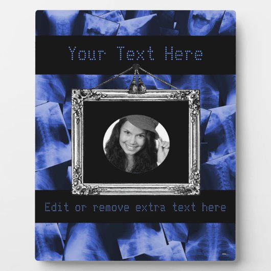 X-straling - elektromagnetisch blauw fotoplaat (Voorkant)