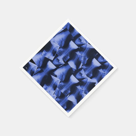 X-straling elektromagnetisch blauw servetten (Hoek)