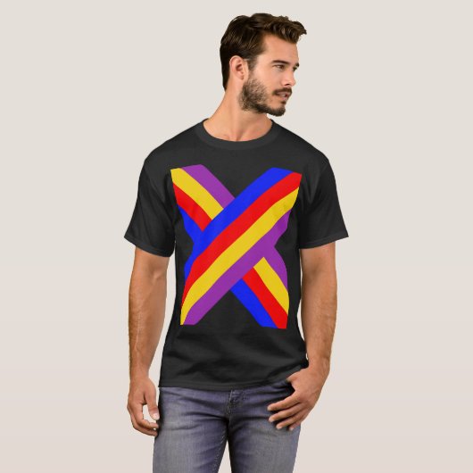X T-shirt ontwerp (Voorkant volledig)