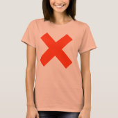 X T-shirt voor vrouwen (Voorkant)