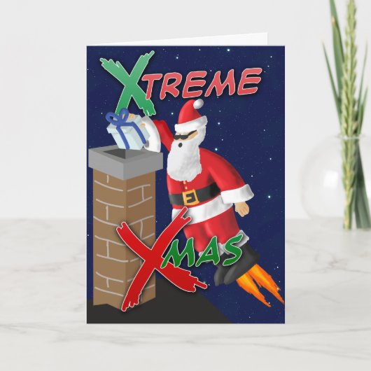 X-treme X-mas Feestdagen Kaart (Voorkant)
