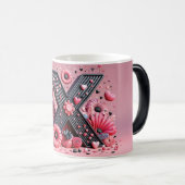 X Valentine Alfabet 3D Magische Mok (Voorkant rechts)