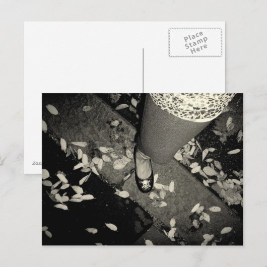 x voet briefkaart (Voorkant / Achterkant)