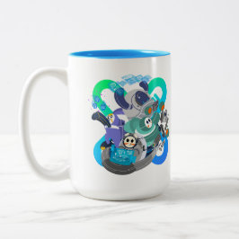 X World Team 319-20250220 koffiekopje Tweekleurige Koffiemok