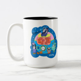 X World Team 319-20250228 koffiekopje Tweekleurige Koffiemok