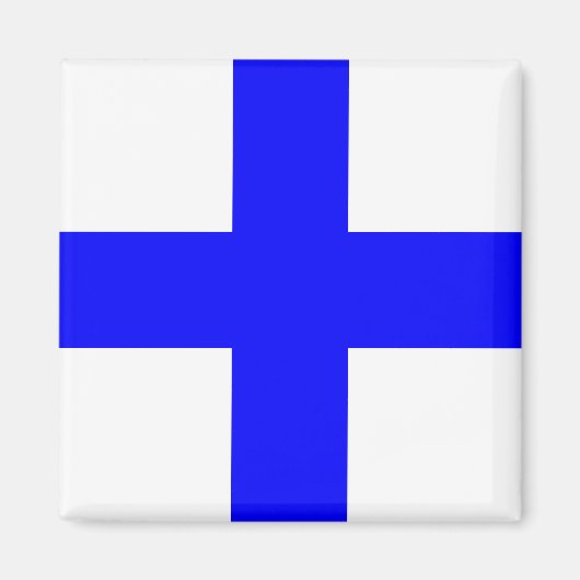 "X" (Xray) seinen vlaggencode vlag Magneet (Voorkant)