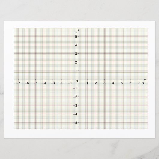 X Y-coördinaten Systeemalgebra Algebraïsche Wiskun (Voorkant)