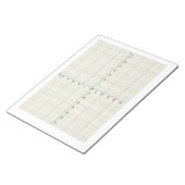 X Y-coördinaten Systeemalgebra Algebraïsche Wiskun Notitieblok (Schuin)