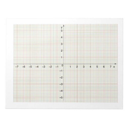 X Y-coördinaten Systeemalgebra Algebraïsche Wiskun Notitieblok (Voorkant)