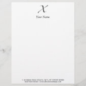 X - Zapfino Briefhoofd (Voorkant)