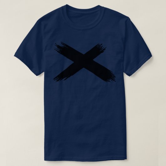 X zwart t-shirt (Design voorkant)