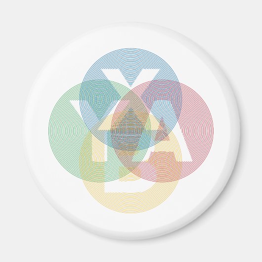 XABY-gekleurd Magneet (Voorkant)