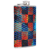 Xadrez azul, laranja, nep sujo ou manchado. heupfles (Rechts)