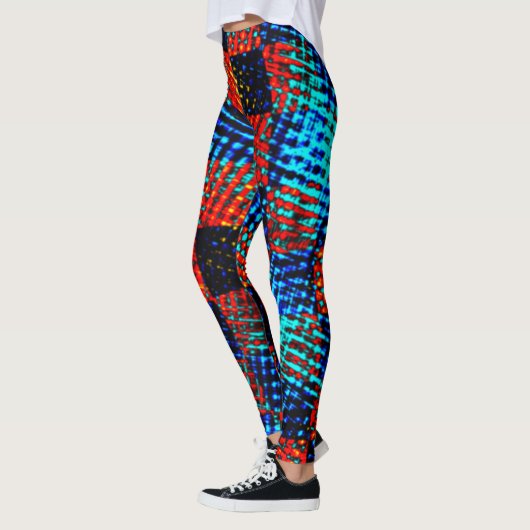 Xadrez azul, laranja, nep sujo ou manchado. leggings (Links)