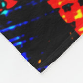 Xadrez azul, laranja quase vermel ho, nepsujo fleece deken (Hoek)