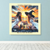 XADREZ FEMININO - Impressão em tela Canvas Afdruk (Insitu (Houten vloer))