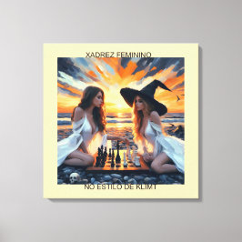 XADREZ FEMININO - Impressão em tela Canvas Afdruk