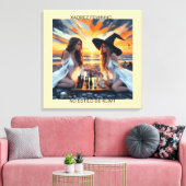 XADREZ FEMININO - Impressão em tela Canvas Afdruk (Insitu (Woonkamer))