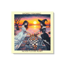 XADREZ FEMININO - Impressão em tela