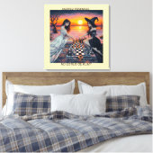 XADREZ FEMININO - Impressão em tela Canvas Afdruk (Insitu (Slaapkamer))