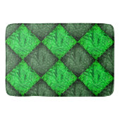 Xadrez verde falsa grama ou folhas de coqueiro. badmat (Voorkant)