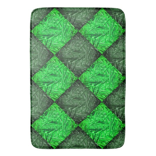 Xadrez verde falsa grama ou folhas de coqueiro. badmat (Voorkant Verticaal)