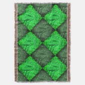 Xadrez verde falsa grama ou folhas de coqueiro. deken (Voorkant Verticaal)