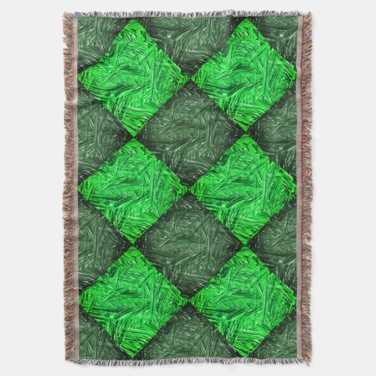 Xadrez verde falsa grama ou folhas de coqueiro. deken (Voorkant Verticaal)