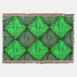 Xadrez verde falsa grama ou folhas de coqueiro. deken