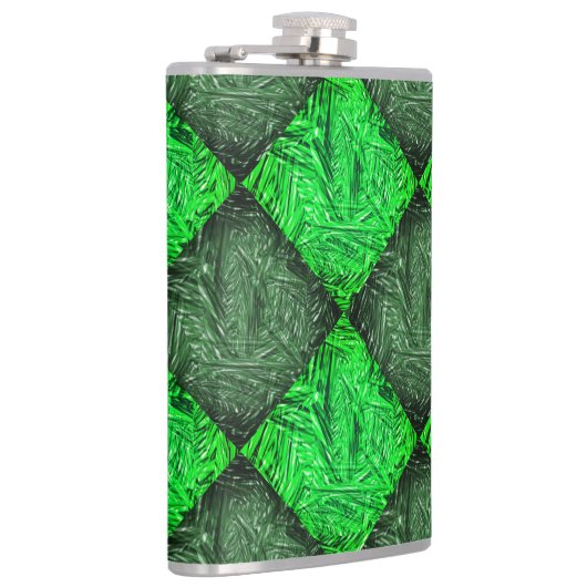 Xadrez verde falsa grama ou folhas de coqueiro. heupfles (Rechts)