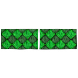 Xadrez verde falsa grama ou folhas de coqueiro. kussensloop