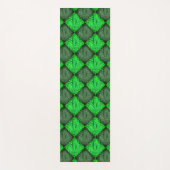 Xadrez verde falsa grama ou folhas de coqueiro. yogamat (Voorkant)