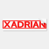 Xadrian Stamp Bumpersticker (Voorkant)
