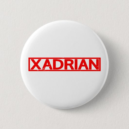Xadrian Stamp Ronde Button 5,7 Cm (Voorkant)