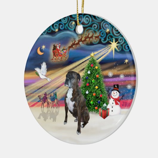 Xams Magic - Boxer (brindle 2) Keramisch Ornament (Links)