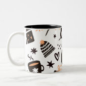 xams pattrens tweekleurige koffiemok (Links)