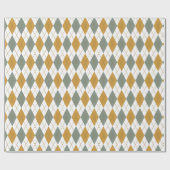 Xanadu en de gouden winter Argyle Cadeaupapier (Vlak)