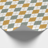 Xanadu en de gouden winter Argyle Cadeaupapier (Hoek)