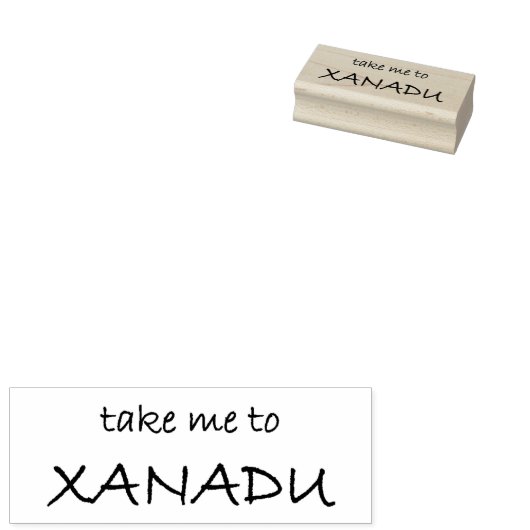 "Xanadu" Rubberen stempel (Gestempeld)