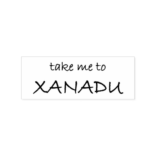 "Xanadu" Rubberen stempel (Afrduk)